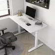 Electric Height Adjustable Sit-Stand Office Desk - White - 2