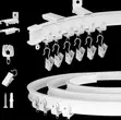 Bendable Curtain Rails - 6 Meter DIY Curved System - 2