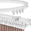 Bendable 6 Meter Curtain Rails - Flexible Room Divider Track - 1