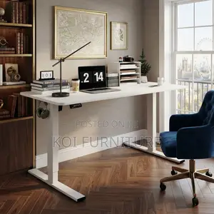 1200mm White Electric Height-Adjustable Office Desk