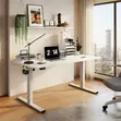 1200mm White Electric Height-Adjustable Office Desk - 3