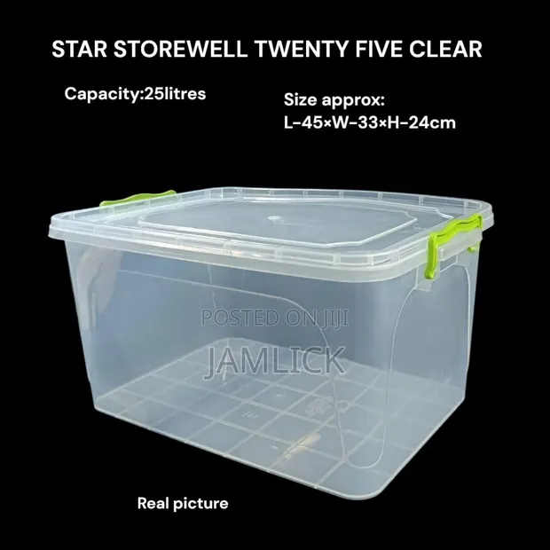 25-Litre Star Storewell Rectangular Container - Brand New - 1