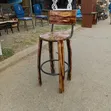 Wooden Stool with Rustic Finish - 3