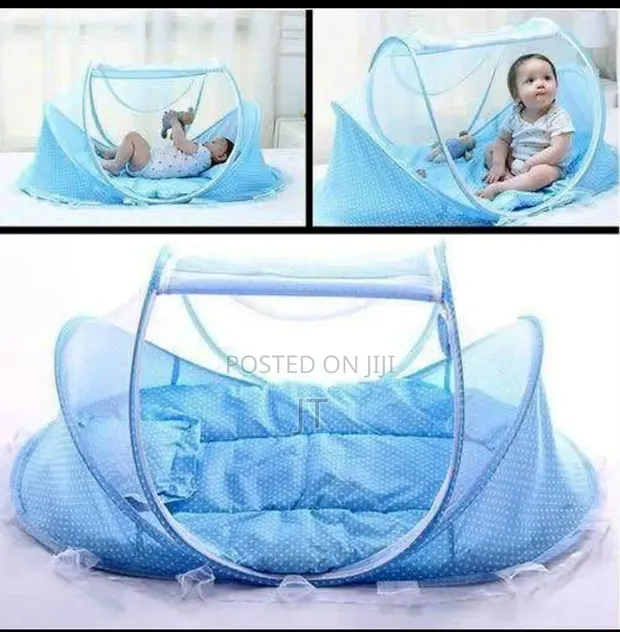 Baby Zip Closer Mosquito Net with Mattress & Pillow - 1