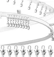 Bendable Curtain Rails - 6 Meter Curved Window Track - 1