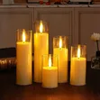 5 PCS Acrylic Decorative LED Pillar Candles - 1