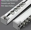 Straight Curtain Rails - Durable Window Curtain Track - 2
