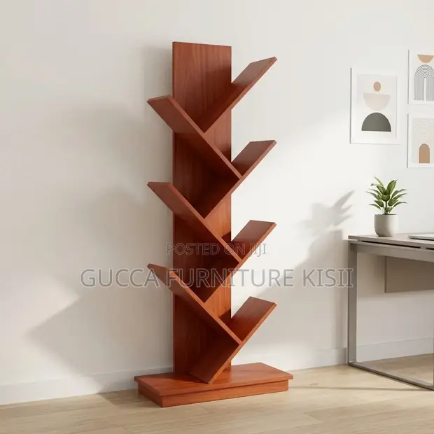 Tree Shaped Wooden Bookcase - 1