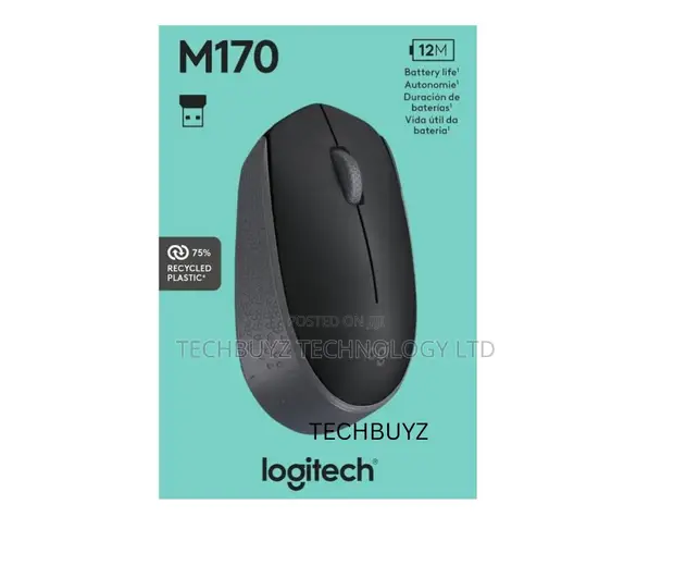 Logitech M170 Wireless Mouse - Grey - 1