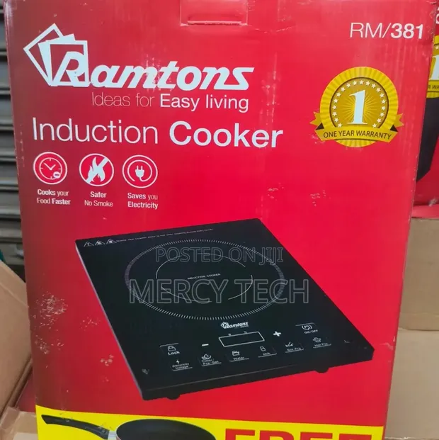 Ramtons Single Induction Cooker with Free Pan - 1