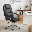 Executive Leather Swivel Office Chair - 4