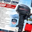 15 HP 2-Stroke Outboard Engine with 24L Fuel Tank - 2