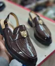 Versace Mules Shoes - Black Leather - 2