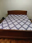 5x6 Double Bed Frame with Mattress - 1