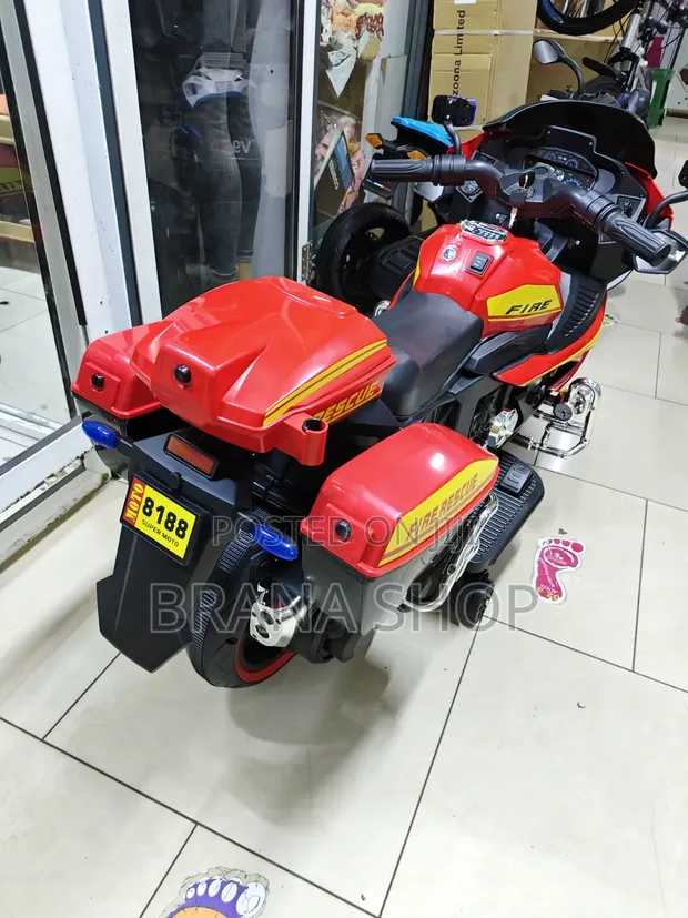Kids Police Nduthi Bike with Lights and Siren - 1