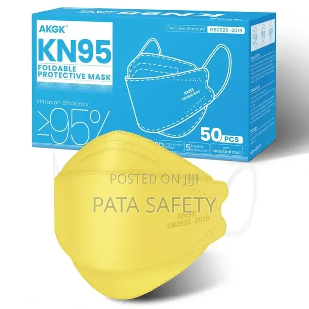 Yellow KN95 Dust Mask - 1
