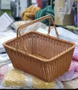 Picnic Outdoor / Shopping Basket - Rattan - 1