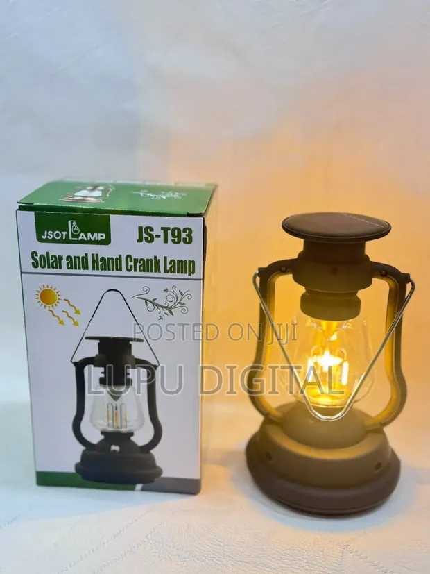 JS-T93 Solar na Hand Crank Lantern - 1