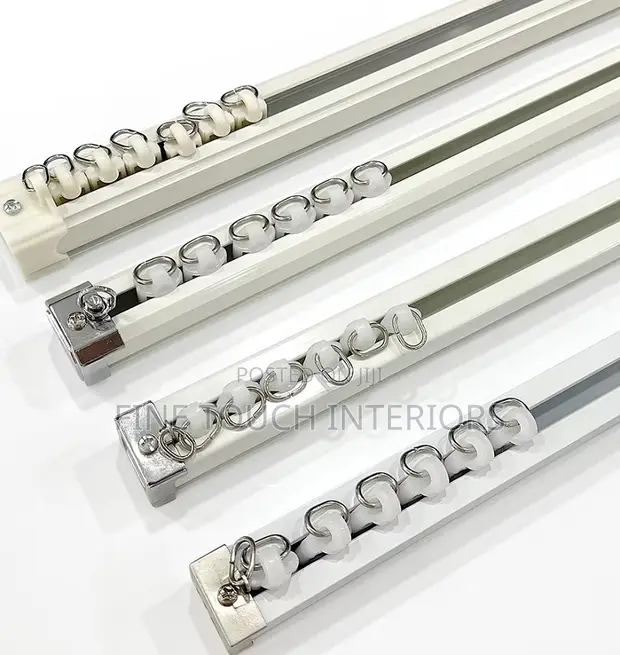 Straight Metal Curtain Rails - Brand New - 1