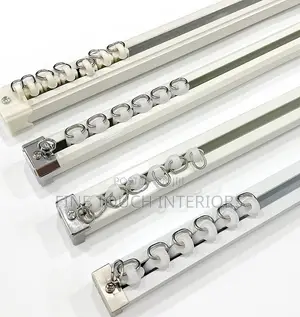 Straight Metal Curtain Rails - Brand New