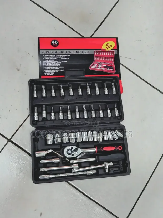 46pc Metric Socket Wrench Set - 1