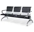 Hospital 3-Seat PU Leather Waiting Bench - 3