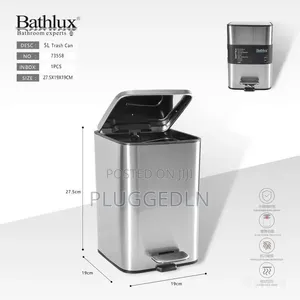 Bathlux 5L Rectangular Pedal Trash Can