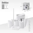 Bathlux 6-Piece Gray Bathroom Accessory Set - 3