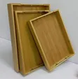 3-in-1 Bamboo Serving Tray Set - 1