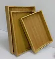 3-in-1 Bamboo Serving Tray Set - 2