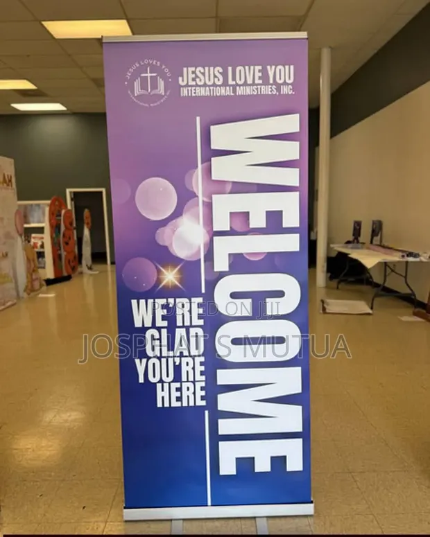 Narrow Base Roll Up Banners - 1