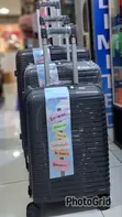 3-in-1 Unbreakable PP Suitcase Set - 63cm, 57cm, 48cm - 1
