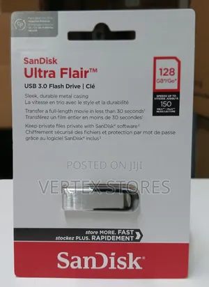 SanDisk Ultra Flair 128GB USB 3.0 Flash Drive