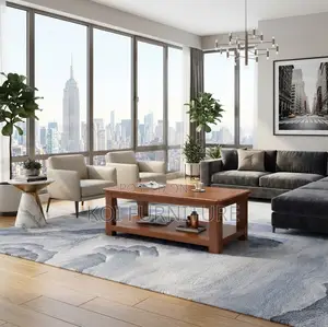 Executive Brown Polished Coffee Table