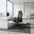 Ergonomic High Fabric Office Seat with Web Backrest - 1