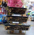 Ceramic Chafing Dish Set (3 pcs) - 2