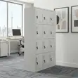 Stainless Steel Office Cabinet with 12 Lock Drawers - 2