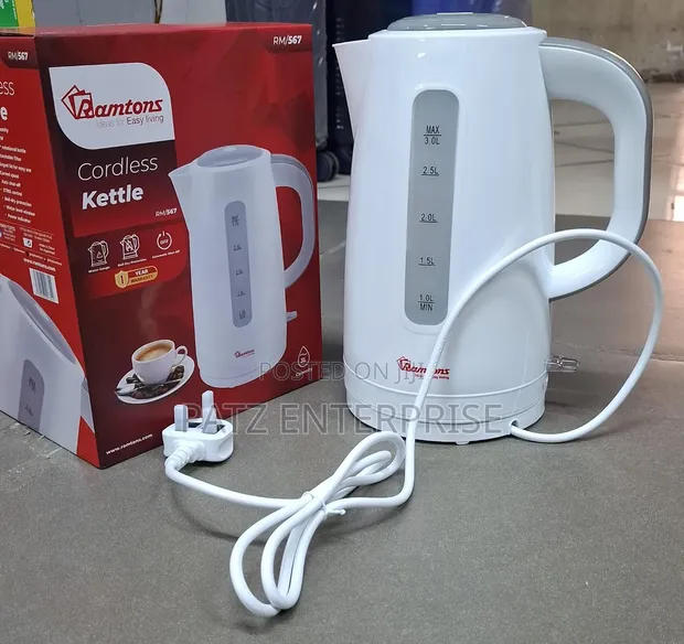Ramtons 3L Cordless Electric Kettle - 1