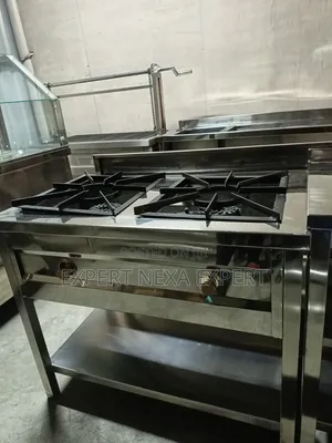 New Stainless Steel Two-Burner Gas Cooker