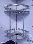 Brand New Double Corner Shelf - Silver - 1