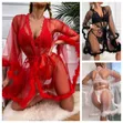 Lingerie Cover Up with Thong - Free Size - 1
