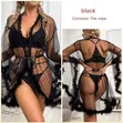 Lingerie Cover Up with Thong - Free Size - 2