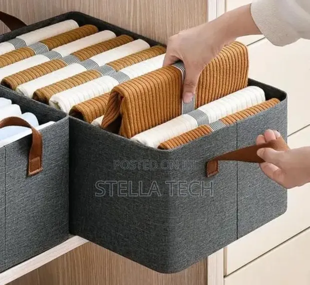 Foldable Clothes Storage Box Organizer - 1
