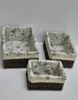 3-in-1 Handwoven Rattan Storage Baskets - 1