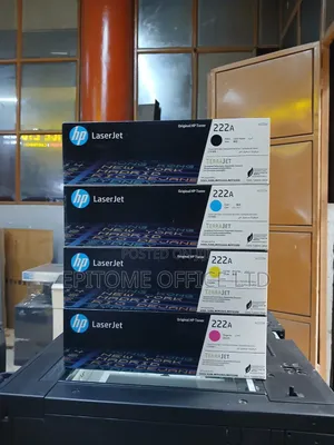 HP 222A Toner Cartridges (Black, Cyan, Yellow, Magenta)