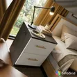 Bedside Table with 2 Drawers - Modern Nightstand - 2