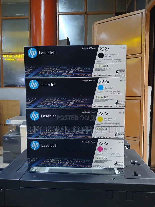 HP 222A Toner Cartridges (Black, Cyan, Yellow, Magenta) - 1