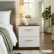 Compact Bedside Drawers - 2 Drawer Nightstand - 2