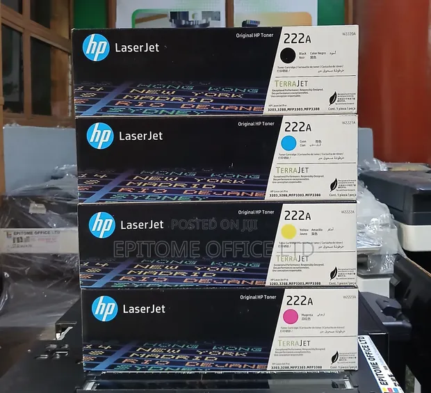 Brand New HP 222A Toner Cartridges - 1
