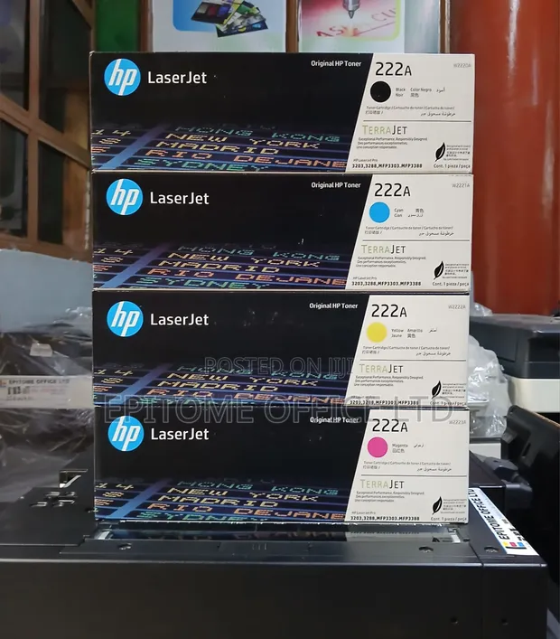 HP 222A Compatible Toner Cartridges (Black, Cyan, Yellow, Magenta) - 1